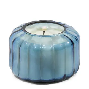 Paddywax Ripple Glass Candle 128g